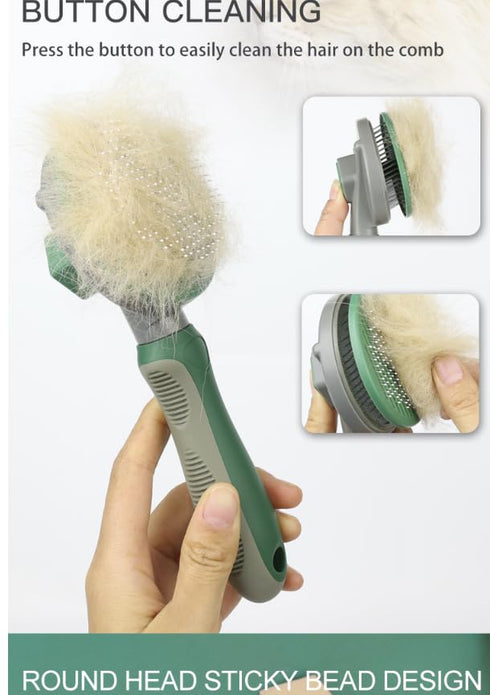 Pet Grooming Tool Needle Brush, Self Cleaning Slicker Brushes for Pet Grooming, Remove Undercoat, Proven Grooming Tools for Dogs Cats and Other An...