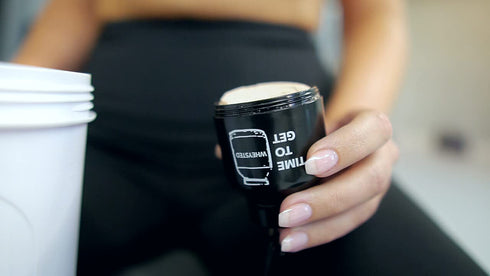 Protein Powder & Supplement Funnel Keychain, Portable To-Go Container for The Gym, Workouts, Fitness, & Travel - TSA Approved, No Pain No Champagn...