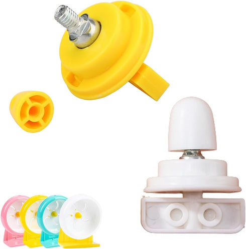 2 Pack Hamster Wheel Mount Axle Replacement Rolling Bearings Central Holder Stand Hanger Mount for Hamsters Gerbil Chinchillas Mice Cage Wire Runi...