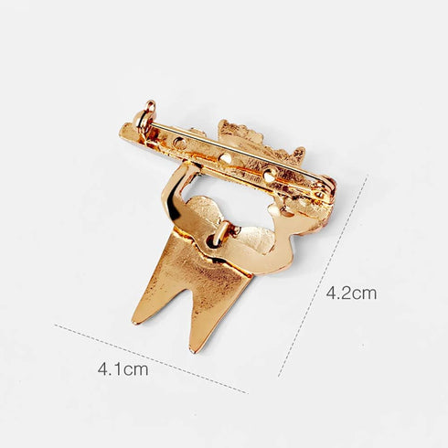 Cute Sweet Teeth Tooth Brooch Pins Enamel Health Logo Toothbrush Pin Dentist Badge Brooches...