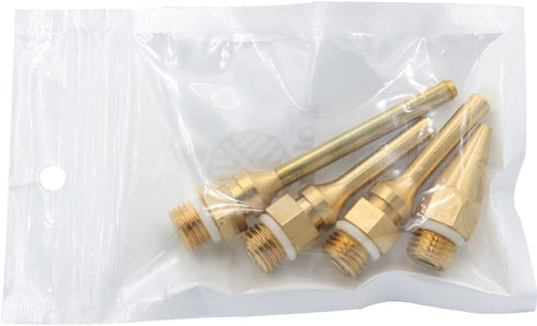 Mesee 4pcs Hot Melt Glue Gun Nozzle Set for 11mm Thread Power Tools, Long Short Small-bore Large Diameter Pure Copper Nozzle Tips 2.0x70mm 2.0x50m...