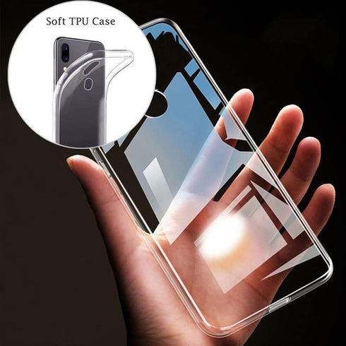 for Motorola Edge 40 Neo Case with 3 x Tempered Glass Screen Protector, Transparent Shockproof Solf Silicone Protection Case for Motorola Edge 40 ...