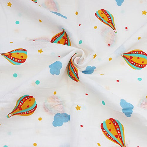 Breathable Cotton Muslin Canopy Car Seat Cover for Girls and Boys,Hot air Balloon(Cotton)...