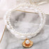 Boho Pearl Anklets Bracelets Beaded Layered Ankles Bracelets Shell Pendant Foot Chain Jewelry for Women...