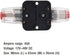Fuse Holders 40amp 20A 30A 50A 60A 80A 100A 150A Inline Circuit Breaker for Car Audio and Amps Overload Protection Reset Fuse Inverter 12V-24V DC ...