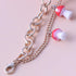 Double Layer Mushroom Bracelet Anklet Cute Red Mushroom Pendant Bracelet Dainty Adjustable Combination Strand Stretch Bracelet Anklet for Women Gi...