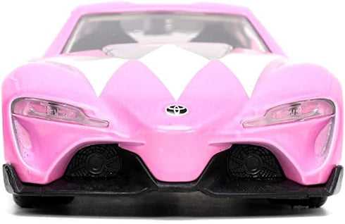 Mighty Morphin Power Rangers 1:32 Toyota FT-1 Concept Die-cast Car with 1.65" Pink Ranger Figure, Toys for Kids and Adults...