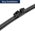 X AUTOHAUX 350mm 14" Car Rear Windshield Wiper Blade Arm Set for Volvo V90 16-20...