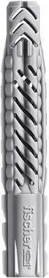 fischer Universal Plug UX 6x35 R (with Rim)100pcs Use in All Solid Hollow and Board Building Materials Holds in Concrete Masonry Gypsum Plasterboa...