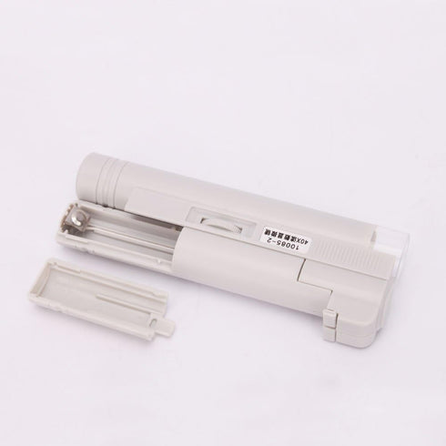 Pocket LED Illuminated Light 40X Microscope Magnifier Magnifying Loupe with Scale...
