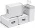 USB Wall Charger Block 12W - 4 Pack USB Plug, USB Charging Block, 2.4A/5V Power Adapter, Box Cube Compatible with iPhone 13 12 11 Pro Max SE XS XR...