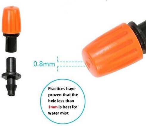50pcs Garden Irrigation Micro Flow Dripper Head, Micro Spray Adjustable Flow Irrigation Drippers, Sprinklers Emitter System Adjustable Micro Drip ...