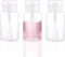 3 Pack Push Down Pump Dispenser Empty Push Top Bottles Containers for Nail Polish Makeup Remover Micellar Water Facial Toner 6.7oz/200ML...