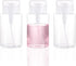 3 Pack Push Down Pump Dispenser Empty Push Top Bottles Containers for Nail Polish Makeup Remover Micellar Water Facial Toner 6.7oz/200ML...
