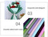 DODXIAOBEUL 20 Sheets Double Color Waterproof Flower Wrapping Paper, Florist Bouquet Paper DIY Crafts,Thick and Double-Sided Wrapping Paper Gift P...