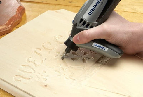 Dremel 114 Rotary Tool Accessory Carving Bit- Perfect for Wood, Plastic, and Soft Metals...