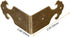 8Pcs Right Angle Brass Box Corner Protector Corner Braces Hardware Desk Edge Guards Wood Jewelry Box Photo Frame Accessories...