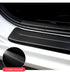 MAXDOOL 4Pcs Car Door Sill Protector Reflective 4D Carbon Fiber Sticker Decoration Door Entry Guard Door Sill Scuff Plate StickersCompatible with ...