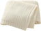 Baby Blanket Cozy Knit Soft Neutral Swaddling Receiving Baby Blankets for Boys Girls Newborn Infant Toddler White 40 x 30 inches...