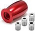 (Red) Racing Automatic Manual Gear Shifter Shift Knobs for Fit Compatible with Mazda Miata Nissan 350z Subaru Sti with Metal Adapters M8x1.25,M10x...