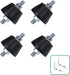 Air Conditioner Rubber Anti-Vibration Mounts Pad, Shock Absorbing Isolator Mounting Pads for for Outdoor Ductless Mini Split Units AC Bracket, Con...