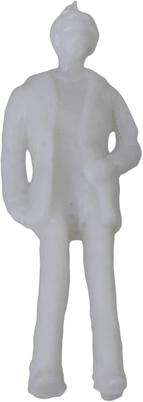 BQLZR White Unpainted Architectural 1:75 Scale Model Figures for Placed on Cakes, Railway Models, Building models, Dioramas,6 Types of poses,Make ...