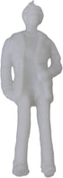 BQLZR White Unpainted Architectural 1:75 Scale Model Figures for Placed on Cakes, Railway Models, Building models, Dioramas,6 Types of poses,Make ...