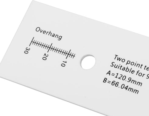 Hilitand Turntable Cartridge Alignment Protractor Tool, Acrylic LP Phono Turntable Cartridge Azimuth Ruler for Measuring & Balancing LP Record Pla...