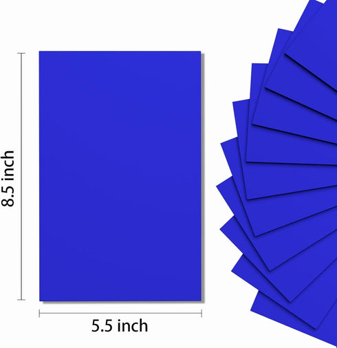 Do²ping Dark Blue Foam Sheets Crafts, 8.5x5.5 Inch Eva Color Craft Foam Paper for Crafts Project Classroom Scrapbook DIY Cosplay (Dark Blue-10 She...
