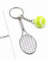Tennis Keychain Mini Metal Tennis keychains Cute Tennis Racket Ball Keychain Perfect Gifts...
