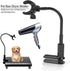 Dog Hair Dryer Stand, Pet Grooming Table Hair Dryer Holder, Hands Free Blow Dryer Holder, 360 Degrees Rotatable Lazy Hair Dryer Stand with Adjusta...
