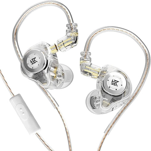KZ EDX PRO in-Ear Headphone IEMs Stereo Bass Earbuds Wired 3.5mm Plug & 2pin Detachable Cable,Noise Isolating in-Ear Earphones with Microphone for...