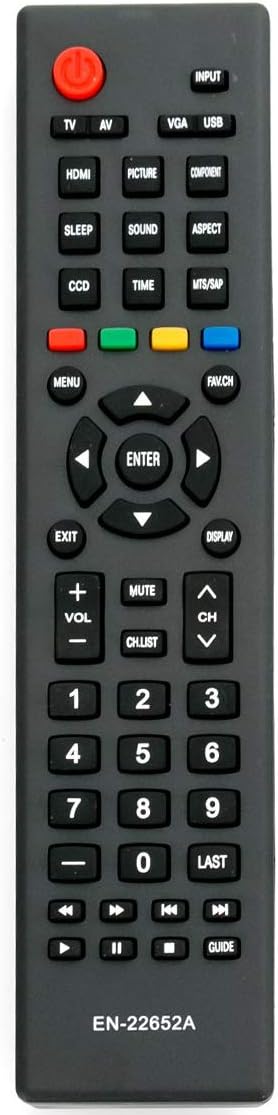 ALLIMITY EN-22652A Remote Control Replacement for Hisense TV 32A300M 32K20N 32K26 32K26NUS 32K360 40K360 50K360G 50K362 50K362G EN22652A LHD32A300...