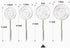 YFWOOD 7 Inch Spider Strainer Skimmer, Reinforced Double Coil Wire Skimmer with Large Handle Solid Stainless Steel Strainer Ladle,for Kitchen Deep...