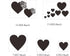 5PCS Heart Stencil Reusable Heart Stencil Template Plastic Stencils for Painting on Wood Drawings Woodburning Canvas DIY Decor...