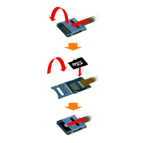 chenyang Micro SD TF Memory Card Kit TF Male to Female Soft Flat FPC Extension Cable 10cm...