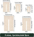 BENECREAT 5Pcs Bow Maker Templates, Wood Bow Tie Boards Craft Sewing Tool for Ribbon Bow Making Hair Bows Gift Bows Crafts Making, Slot: 8mm...