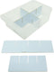 IRIS USA Compatible Configurable Large Drawer Dividers for Plastic Storage Craft Cabinets (4X Length + 4X Width Pieces)...