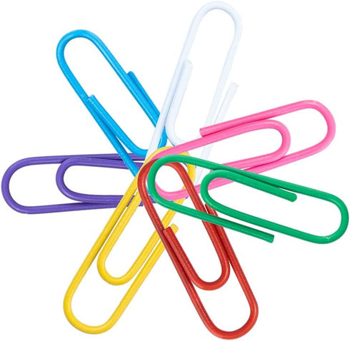 200 Paper Clips 28mm Colorful Paper Clips,Small Paper Clips Reusable Paper Clips for School, Office, Folders, Bookmarks, DIY Albums, Etc...