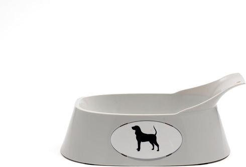 Lixit Ergonomic Bowls for Dogs with Long Ears (Grey, Large)...