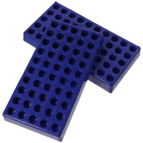 Lab Tube Stand 2PCS Polypropylene High Quality Blue 2ml Vial Rack Multi Function 50 Wells Stackable Tube Rack Laboratory Supplies...