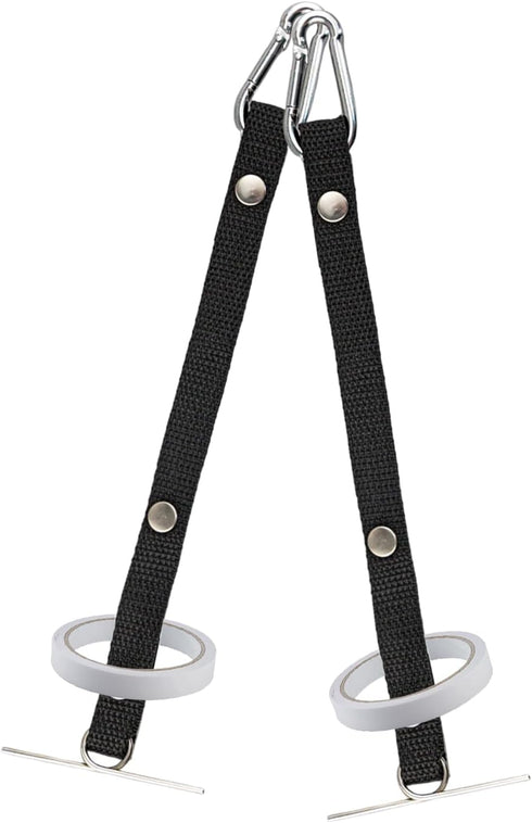 4pcs Tape Thong for Tool Belts, Electrical Tape Holder, Black Electrical Tape Hooks Polyester Electrical Tape Chain Strap, Small...