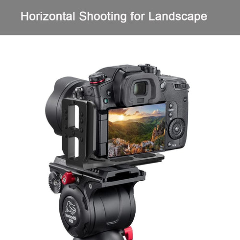 DSLR Camera L Bracket Vertical Horizontal Switching Tripod Quick Release Plate Compatible with Canon Nikon Sony DJI Osmo Ronin Zhiyun Stabilizer T...