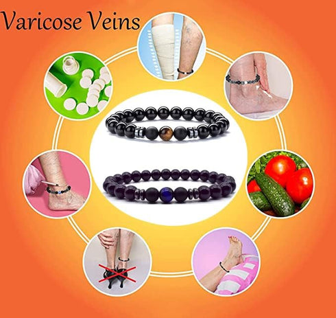CSIYANJRY99 2Pcs Black Obsidian Anklet for Men Women,Adjustable Obsidian Beads Bracelet Anklet Jewelry(A)...