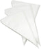 Disposable Cake Decorating Bags Set of 100 - White 14 Inch Round Piping Bags for Cakes, Cupcakes, Cookies, Chocolate, Pie...