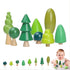 Youuys Wooden Craft Forest Trees Toys, 8 Pcs Finished Scene Mini Tree Kit Craft Set - Cake Topper - for Early Educational Preschool Classroom Proj...