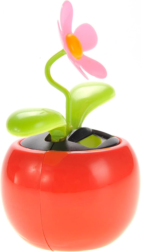 PowerTRC Solar Powered Dancing Flower | Desk, Window, Or Car Decoration Gift Toy | No Batteries Required | Fun Swinging Solar Flower...