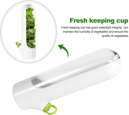 Fresh Herb Keeper, Herb Savor Pod,Herb Storage Container Keeps Greens Fresh Herb Saver Asparagus Keeper Practical Kitchen Tools for Cilantro,Mint,...