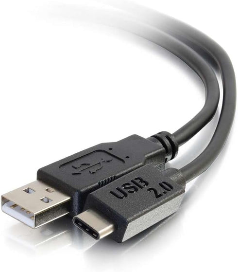 C2G USB Cable, USB 2.0 Cable, USB C to A Cable, Black, 12 Feet (3.65 Meters), Cables to Go 28873...