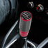 muge racing Carbon Fiber Shift Knob 6 Speeds Pattern Modified Carbon Fiber Aluminum Manual Automatic Gear Shift Knob for Vehicles with 3 Adapters ...